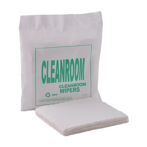 レーザーカット9X9 ''100% ポリエステルLCDクリーンルーム帯電防止LCDワイプクロス - Product Image 1