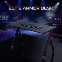 Bureau d'ordinateur ergonomique AOR, table de jeu dédiée aux compétitions e-sportives, vente en gros d'usine, personnalisable et sur mesure
