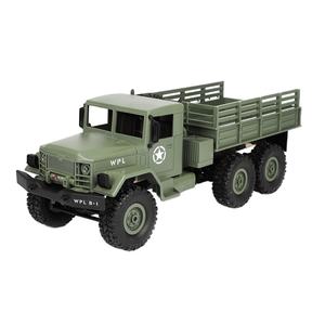 Camion militaire tout-terrain RC WPL B16 1:16 6WD 2.4G, modèle Crawler RTR de niveau expert, avec télécommande incluse - Product Image 1