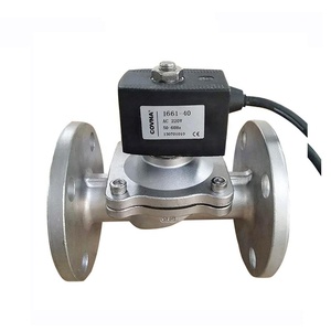 Válvula Solenoide de Agua COVNA Normalmente Cerrada de 3 Pulgadas, 12V CC, Tipo Brida de Acero Inoxidable - Product Image 4