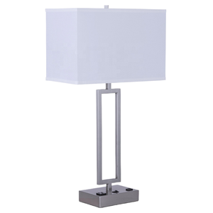 Lámpara de Noche Personalizada para Hotel Days Inn by Wyndham, Moderna Lámpara de Lectura LED para Habitación con Pantalla de Tela, Blanca, 2 Tomas de Corriente - Product Image 6