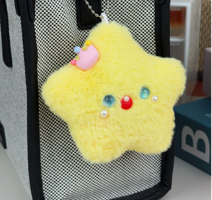 Niedliche Quietschende Stern-Plüsch-Anhänger Schlüsselanhänger Taschenanhänger Stoffpuppen für Verkaufsaktionen Großhandel - Product Image 2