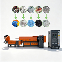 Machine de granulation de plastique à vis simple pour recyclage, prix usine, exportateur certifié CE