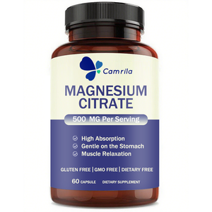 Cápsulas de Citrato de Magnesio de Marca Privada Personalizadas en Oferta, 60 Cápsulas para Adultos, Apoyo para la Salud del Estómago, Músculos, Huesos y Corazón - Product Image 1