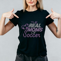 Transfert de strass personnalisé, design de football en strass, transfert thermique pour t-shirts
