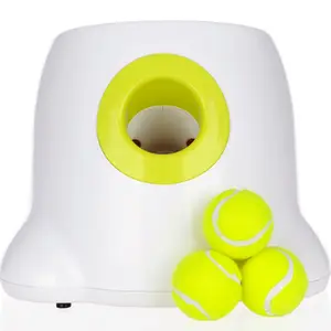 Honden Huisdier Speelgoed Tennis Launcher Automatische Werpmachine Pet Ball Throw Apparaat Emissie Met 3 Ballen