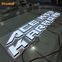 Letrero Luminoso Personalizado de Acero Inoxidable para Tienda con Letras de Canal, Letrero 3D Retroiluminado para Negocios, Letrero Metálico para Estudio