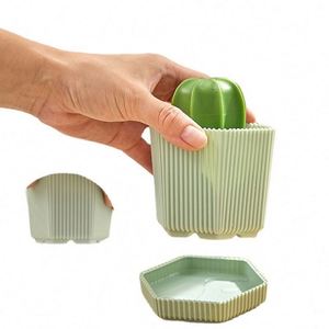 Cepillos de limpieza para el hogar y cocina con mango de bola de hadas, bola de limpieza nano, cambio de color degradado, de plástico, aptos para lavavajillas, para macetas - Product Image 1