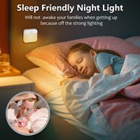 Lampes de nuit à capteur LED sans fil rechargeables de 500mAh, éclairage mural d'intérieur super mince activé par le mouvement pour la buanderie, les escaliers et le garage.