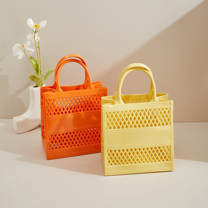 Bolsa De Playa Para Mujer Con Plástico Verde Necessaire