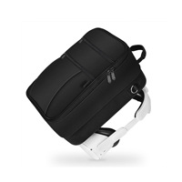 Étui pour casque de réalité virtuelle de jeu imperméable, antichoc, anti-poussière, durable, en métal/plastique, fermeture éclair, mousse EVA, design personnalisé, poignée en tissu noir