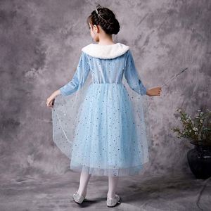 <span class=keywords><strong>Disfraz</strong></span> de Elsa para Halloween, <span class=keywords><strong>Disfraz</strong></span> de Invierno Cálido y Elegante con Capa HCGD-045 - Product Image 3