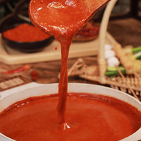 Pâte d'assaisonnement au piment séché de Ningxia, légèrement épicée, 210g, poudre de piment sèche, base sans huile pour fondue chinoise, soja, arachide, sésame blanc, 14 mois