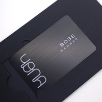 Cartes métalliques RFID NFC noires vierges, lisibles des deux côtés, haut de gamme
