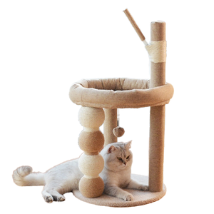 Arbre à chat tout-en-un avec griffoirs en sisal Lit confortable pour animaux <span class=keywords><strong>de</strong></span> compagnie Condo et tour d'escalade stable pour chats d'intérieur - Product Image 2
