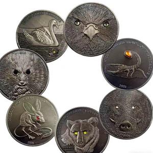 Moneda Conmemorativa de la Estatua de la <span class=keywords><strong>Libertad</strong></span> y la Águila Americana, Diseño Nuevo, Chapada en Oro, con Logotipo Personalizado, Estampado en Relieve, Impresión UV - Product Image 5