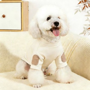 Baju hangat berkerah tinggi untuk hewan peliharaan, pakaian lucu dan bernapas untuk anjing, hoodie ringan bergaya sederhana untuk <span class=keywords><strong>French</strong></span> Bulldog/Teddy - Product Image 3
