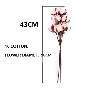 <span class=keywords><strong>Bouquet</strong></span> de <span class=keywords><strong>fleurs</strong></span> décoratives artificielles en <span class=keywords><strong>coton</strong></span>, 10 têtes <span class=keywords><strong>séchées</strong></span>, herbes avec longue tige, pour décoration, vente en gros D133 - Product Image 6
