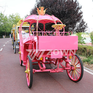 4 Roues Mariage Royal Mariage de Noël Voiture tirée par des chevaux Buggy Sightseeing Vintage <span class=keywords><strong>Pedal</strong></span> <span class=keywords><strong>Horse</strong></span> Carriages Carts à vendre - Product Image 5