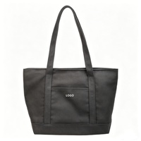 Sac fourre-tout en toile avec fermeture éclair et poches intérieures, sac de travail et de shopping pour femmes, sac à main pour ordinateur portable, sac à bandoulière multifonctionnel pour voyage