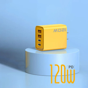 Cargador de Pared Portátil de 120W con Doble USB y Doble Tipo C, Adaptador de Carga Rápida para Teléfono Celular, Compatible con iPhone 16 15 14 13 12 11 Pro Max - Product Image 3