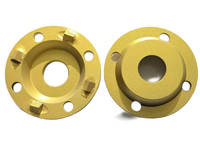 Disque de meulage PCD de 3 po / 76 mm, forme 4-quarts de cercle, pour le décapage de la colle époxy sur les bords et les coins