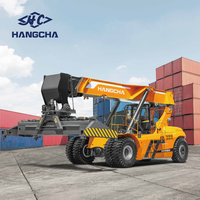 Apilador Eléctrico de Alto Voltaje Hangcha de 45t, Cargador Rápido de Baterías, Manipulador de Contenedores, Montacargas para Patio Ferroviario