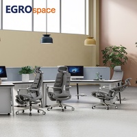 Chaise de bureau ergonomique professionnelle en maille avec support lombaire pour personnel, vente en gros EGROspace Factory