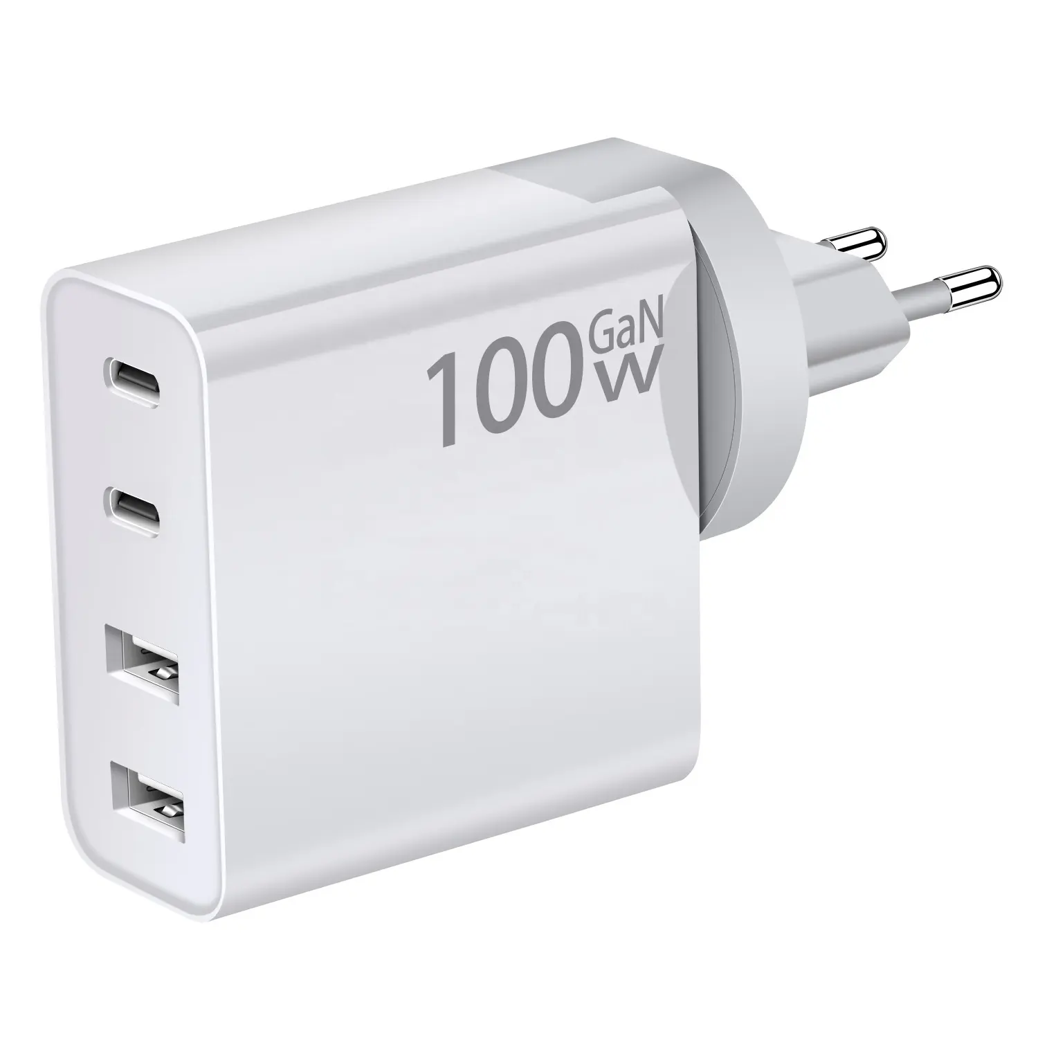 100W GaN 4-Ports USB C Desktop wall Charger PD100W QC3.0 Fast Charging Station for laptop mobile phone