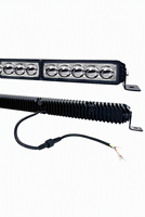 Barres lumineuses LED longues 15/25 lentilles 12V Jaune Blanc Bicolore Faisceau haut/bas Étanche Projecteur tout-terrain