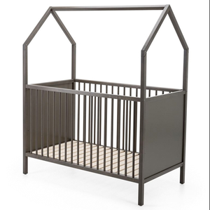 เตียงเด็กและเตียงเด็กเล็กไม้สนแท้ - ดีไซน์มินิมอลสำหรับใช้ในห้องนอน - Product Image 4