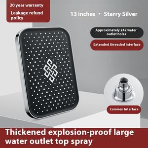 Ensemble <span class=keywords><strong>de</strong></span> <span class=keywords><strong>douche</strong></span> <span class=keywords><strong>pluie</strong></span> super grand avec sortie d'eau sous pression pour salles <span class=keywords><strong>de</strong></span> bain d'hôtel toilettes gymnases douches - Product Image 5