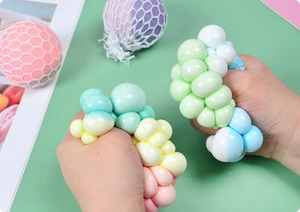 Toptan renkli PLA üzüm Squishy file top çocuk stres giderici sıkmak stres oyuncakları özelleştirilebilir hediye fikir değişikliği renk topları - Product Image 3