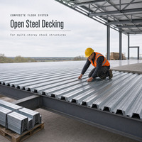 Tôle de plancher composite en acier galvanisé pour la construction de plateformes d'entrepôt