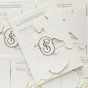 Invitations de <span class=keywords><strong>mariage</strong></span> françaises haut de gamme personnalisées, cartes de vœux, cartes postales professionnelles simples, designs de cartes-cadeaux, étiquettes d'emballage - Product Image 1