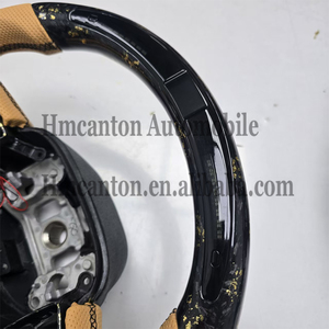 <b>Spot</b> New Products Forged Carbon Fiber Leather <b>LED</b> Paddle Grip Steering Wheel for Dodge Challenger SRT Car Steering Wheel - Product Image 3