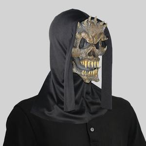 Venta caliente Máscara <span class=keywords><strong>de</strong></span> cabeza <span class=keywords><strong>completa</strong></span> Scary <span class=keywords><strong>Scream</strong></span> Ghost Halloween Horror Cosplay Máscara Demon Skull Mask con capucha - Product Image 2