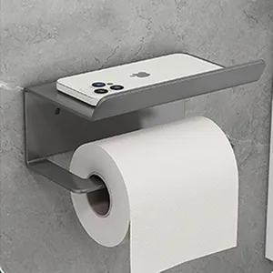 Heiß verkaufender Toiletten papier halter aus Edelstahl, Telefon halter, tragbarer Kleiderbügel, weißer Taschentuch halter