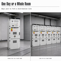 Armoire de distribution électrique intérieure isolée à l'air, type VCB, avec interrupteur métallique isolé (Kyn28A-12) 12 kV, extractible