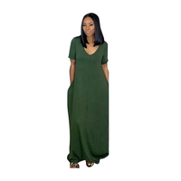Nouvelle collection 2021 : Vêtements grande taille pour femmes, style européen et américain, couleur unie, coupe ample, manches courtes