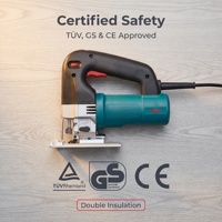 Scie sauteuse électrique 500W à double isolation certifiée CE GS, vitesse variable, légère (2,65 kg), outil de coupe du bois 60 mm