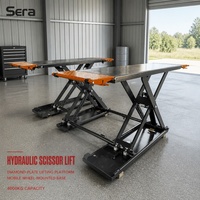Sera Portable 3000kg/3500kg/4000kg Pont élévateur à ciseaux pour voitures à levée moyenne 1.2m/1.4m Cylindre hydraulique 110v/220v/380v Modèle pour garage domestique YD-A2