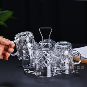 Glass Water <b>Cups</b> <b>Set</b> 350ml Heat Resistant For Party Drinking - Product Image 2