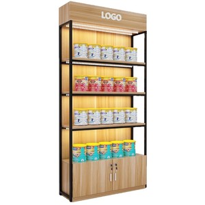 Étagères de supermarché en acier inoxydable robustes sur mesure, rayonnages de magasin de détail, présentoirs, rayonnages d'épicerie - Product Image 2