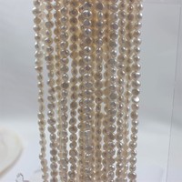 Chaîne de perles baroques d'eau douce naturelles de qualité supérieure, 6-7 mm, polies des deux côtés, haute brillance, bijoux de luxe en gros