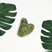 Ensemble de Gua Sha en Jade Vert, Blanc et Noir Naturel et Quartz Rose pour le Visage, Logo Personnalisé, Améliore la Circulation Sanguine, Anti-Âge, Soin de la Peau