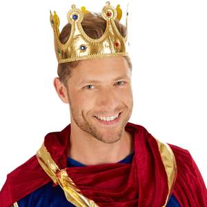 Adulto <span class=keywords><strong>rey</strong></span> corona y vestido <span class=keywords><strong>traje</strong></span> Halloween carnaval fiesta vestir <span class=keywords><strong>rey</strong></span> disfraz Cosplay Príncipe disfraz - Product Image 4