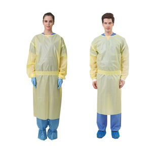 Stricken Sie elastische Manschetten vollständig geschlossen Autoklav ierbare Kleidungs stücke mit doppelter Krawatte - Product Image 2