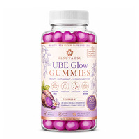 Großhandels-/Bulkpreis Lebensmittelqualität Natürliche UBE Vegane Antioxidans Immununterstützende Gummibärchen Private Label OEM-Service Lila Yamswurzel