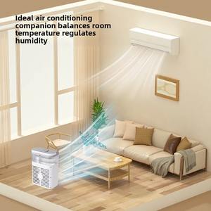 Ventilateur de bureau rechargeable par USB avec humidification par pulvérisation à trois buses, réservoir d'eau de grande capacité de 600 ml, refroidissement rapide, souffleur d'air froid - Product Image 4